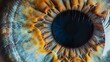 © RodolfoJesus - macro closeup of focused eyeball iris pupil generative ai