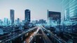 © songwut - Development of a futuristic industrial zone, featuring advanced manufacturing facilities and smart infrastructure, showcasing innovation in a high-tech environment, emphasizing productivity