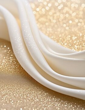 An image of a white wave background with glitter, in the style of light beige