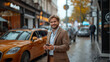 © AS Photo Family - Confident Young Manager Standing On City Street Using Smartphone
