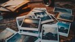 © Khmel - Vintage polaroid photographs on wooden table
