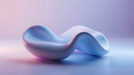 Poster - this is an abstract fluid holographic neon curved wave in motion colorful background 3d render. grad
