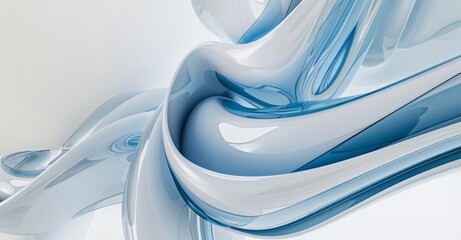 Poster - The bionic pattern in a futuristic architecture background 3D render