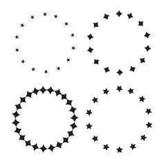 Poster - Stars in circle icon vector illustration graphic design. stars in round circular emblem