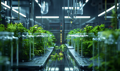 Poster - High-tech facility for cannabis processing