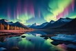 © Sergio - Northern Lights lake water landscape