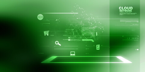 Poster - 

2d illustration abstract technology background