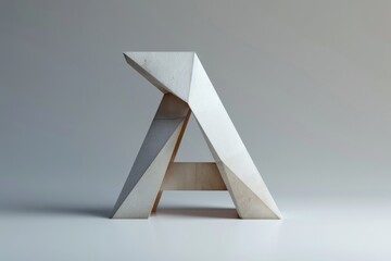 Poster - A small, unique stool made from paper, ideal for use in creative projects or as a decorative item