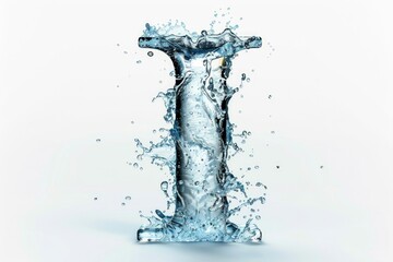 Poster - A microscopic view of a single water splash droplet