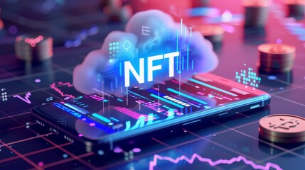Poster - NFTs for 3D art and technology concepts