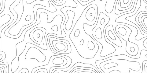 Aufkleber - Topographic elevation assignments map background geographic line. Geographical map shades with wavy pattern. Contour line light topographic curvy wave mountain reef. 