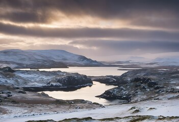 Wall Mural - A view of the Island of Lewis and Harris in Scotland