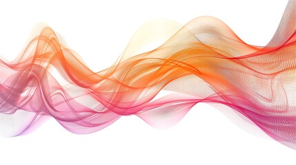 Poster - Vibrant abstract wave background in warm colors. Perfect for modern designs, presentations, and creative projects to bring dynamic energy.