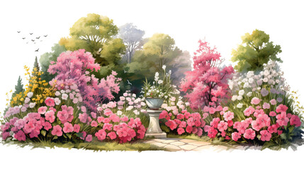 Wall Mural - flowers in the garden