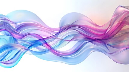 Poster - Abstract colorful wavy background featuring flowing pink, blue, and purple gradients. Perfect for design, art, and creative projects.