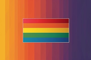 Canvas Print - Gradient rainbow flag with subtle transitions symbolizing inclusivity pride and diversity in a modern digital illustration perfect for LGBTQ+ representation and celebration themes