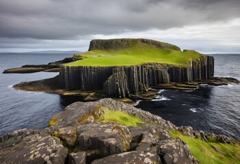 Wall Mural - A view of the Island of Staffa in Scotland