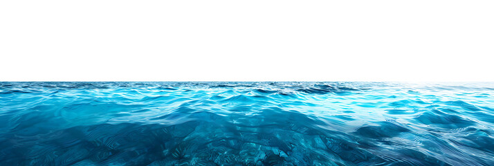 Wall Mural - Clear Background Blue Water Surface Cutout