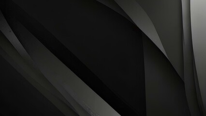 Wall Mural - Gray black white glowing abstract gradient shape on grainy black background