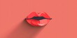© indyntk - Pout with pursed lips, flat design top view theme dissatisfaction animation vivid