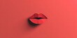 © indyntk - Pout with pursed lips, flat design top view theme dissatisfaction animation vivid