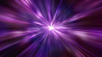Wall Mural - vibrant streaks of purple light converge at a central point, creating a stunning warp speed effect i