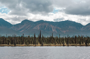 Canvas Print - Lake on Alaska