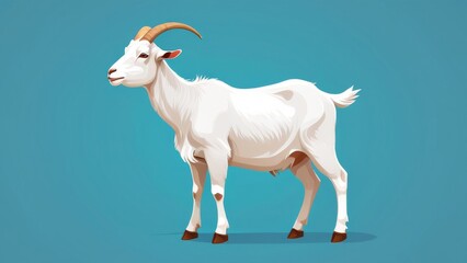 Wall Mural - goat on the beach