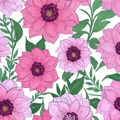 Wall Mural - Flower background 