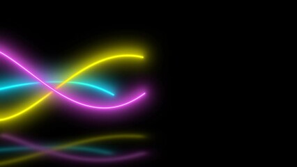 Wall Mural - animation of lines footage, dynamic background.