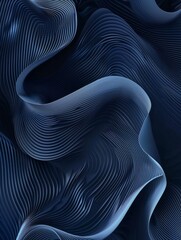 Poster - Modern dark blue background with abstract shapes dynamic hyper realistic 