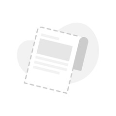 Poster - Empty web page, there is no latest news or information yet concept illustration flat design. simple modern graphic element for ui, infographic, icon