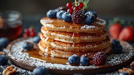 Wall Mural - cake with berries