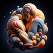 © Photobank - abstract body made from organic shapes