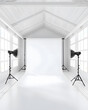 © Oksana - Empty photo studio with lighting equipment