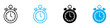 © Krupal - Stopwatch Icon for Time Management, Sports Timing, and Precision Measurement