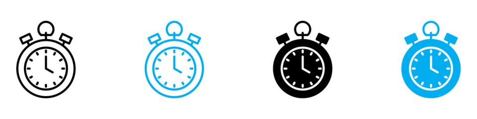 Poster - Stopwatch Icon for Time Management, Sports Timing, and Precision Measurement