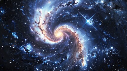 Wall Mural - spiral galaxy background