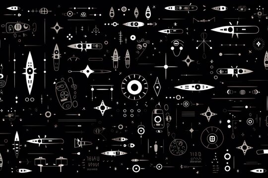 Microship pattern electronic pattern, vector illustration technology circuitry digital electronic components design