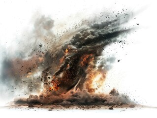 Canvas Print - explosion of fire