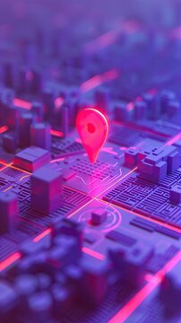 3d rendering travel and navigation planning, concept. AI generated illustration