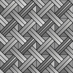 Wall Mural - seamless geometric interlocking pattern with gradient shades - vector illustration
