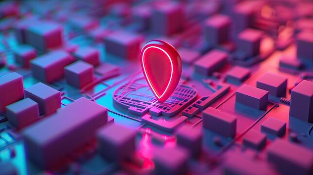 3d rendering travel and navigation planning, concept. AI generated illustration