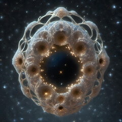Sticker - Ethereal Cosmic Structure in Starry Space