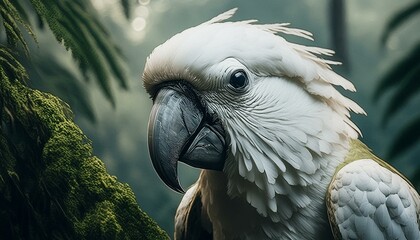 Wall Mural - Portrait of a parrot 