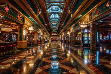 Wall Mural - casino interior, casino hall