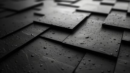 Poster - Simplicity in Monochrome: Abstract Black and White Minimal Background