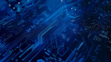blue technology website background