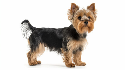 Wall Mural - yorkshire terrier isolated on white