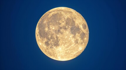 Wall Mural - a celestial spectacle unfolds as the supermoon rises a sight not soon to be forgotten.